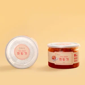 [캔김치] 해담촌 전라도 국산 깍두기 350g