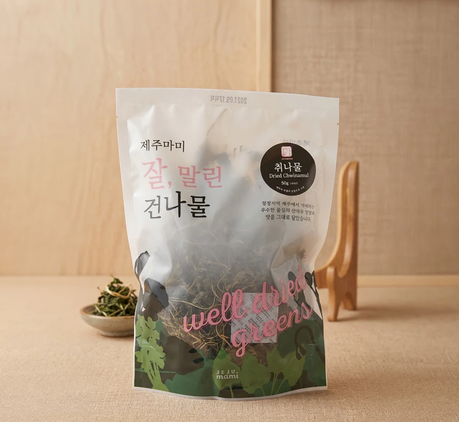 제주 말린 취나물 JEJU DRIED CHWINAMUL ASTER SCABER_1.8oz(50g) - 이미지 2