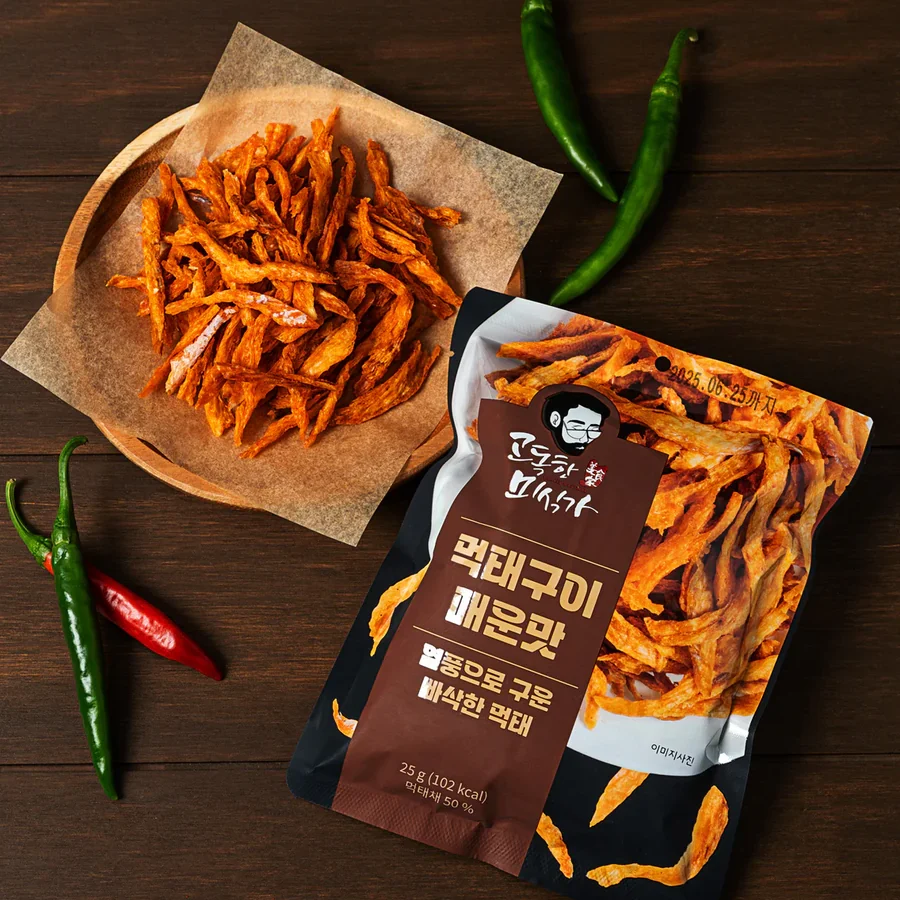 먹태구이 - 매운맛 Roasted Pollock Snack - Spicy_0.88oz(25g)