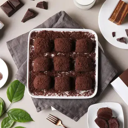 Cacao Chocolate Mochi 초코렛 찹쌀떡 4PC 5.6oz (160g) - 이미지 4