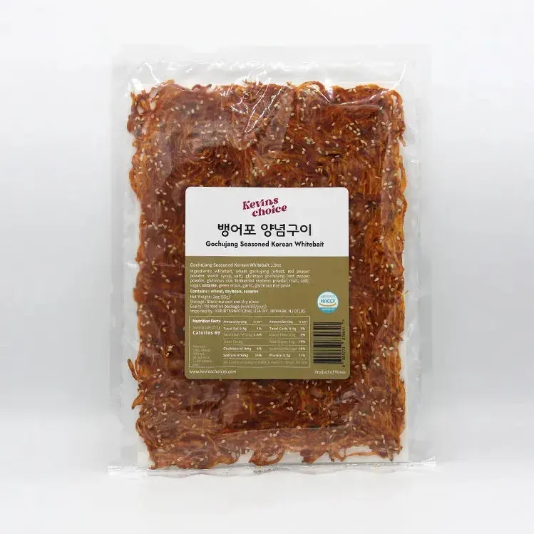 Gochujang Seasoned Whitebait 뱅어포 양념구이 55g (2 oz.)
