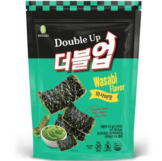 김부각 - 와사비맛 Seaweed Snack - Wasabi_1.4oz(40g)