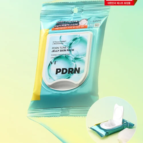[화잘먹치트키]VT PDRN 톤온 젤리 스킨팩 60매입